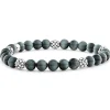Gemstones<LAGOS Five Station Silver Eagle Eye Bead Bracelet