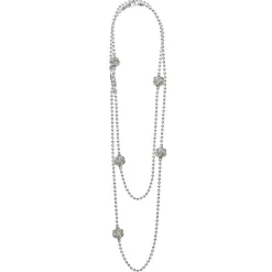 Long Necklaces<LAGOS Five Station Two-Tone Love Knot Necklace