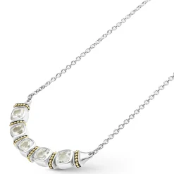 Gemstones<LAGOS Five Station White Topaz Necklace