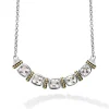 Chains<LAGOS Five Station White Topaz Necklace