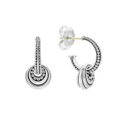 Drop Earrings<LAGOS Fluted Disc Beaded Hoop Earrings