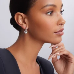 Drop Earrings<LAGOS Fluted Disc Beaded Hoop Earrings