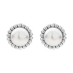 Pearl<LAGOS Fluted Pearl Stud Earrings