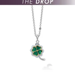 Pendant Necklaces<LAGOS Four Leaf Malachite Clover Pendant Necklace