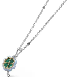 Pendant Necklaces<LAGOS Four Leaf Malachite Clover Pendant Necklace