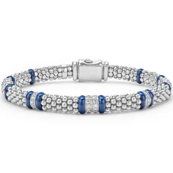 Diamonds<LAGOS Four Station Diamond Caviar Bracelet | 6Mm
