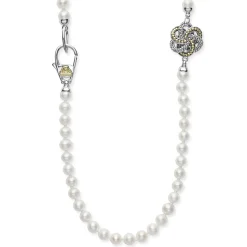 Caviar Necklaces<LAGOS Four Station Love Knot Pearl Necklace