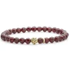 Gold<LAGOS Garnet Gold Station Bead Bracelet