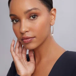 Caviar Earrings<LAGOS Graduated Bead Pearl Earrings