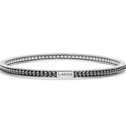 Gemstones<LAGOS Hematite Bangle