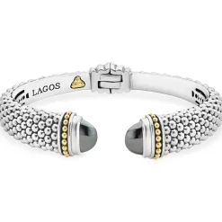 Cuffs<LAGOS Hematite Cuff Bracelet | 12Mm