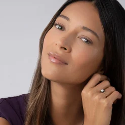 Gold<LAGOS 18K Gold And Black Ceramic Diamond Ring