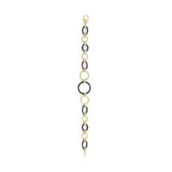 Link Bracelets<LAGOS 18K Gold And Black Ceramic Link Bracelet