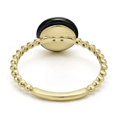 Diamonds<LAGOS 18K Gold And Black Ceramic Diamond Ring