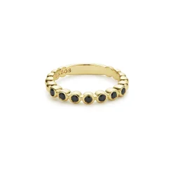 Diamonds<LAGOS 18K Gold And Black Diamond Stacking Ring