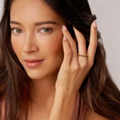 Gold<LAGOS 18K Gold And Black Diamond Stacking Ring