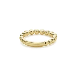 Gold<LAGOS 18K Gold And Black Diamond Stacking Ring