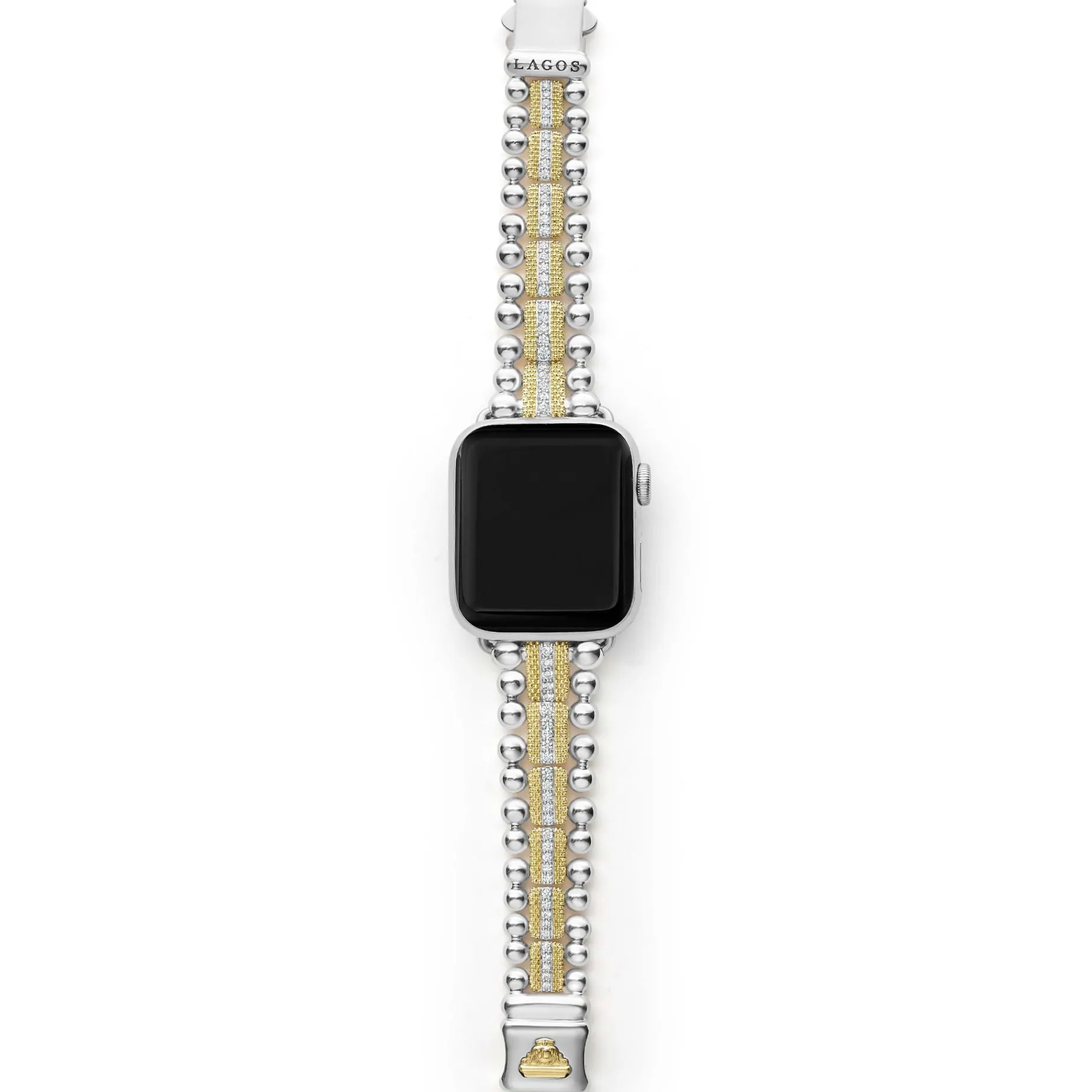 Diamonds<LAGOS 18K Gold And Diamond Caviar Beaded Watch Bracelet-38-45Mm