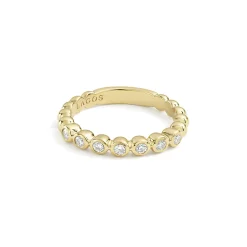 Gold<LAGOS 18K Gold And Diamond Stacking Ring