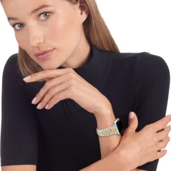 Two-Tone<LAGOS 18K Gold And Sterling Silver Yellow Sapphire Watch Bracelet-38-45Mm