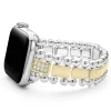 Two-Tone<LAGOS 18K Gold And Sterling Silver Single Diamond Watch Bracelet-38-45Mm