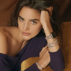 Gemstones<LAGOS 18K Gold And Sterling Silver Pink Sapphire Watch Bracelet-38-45Mm