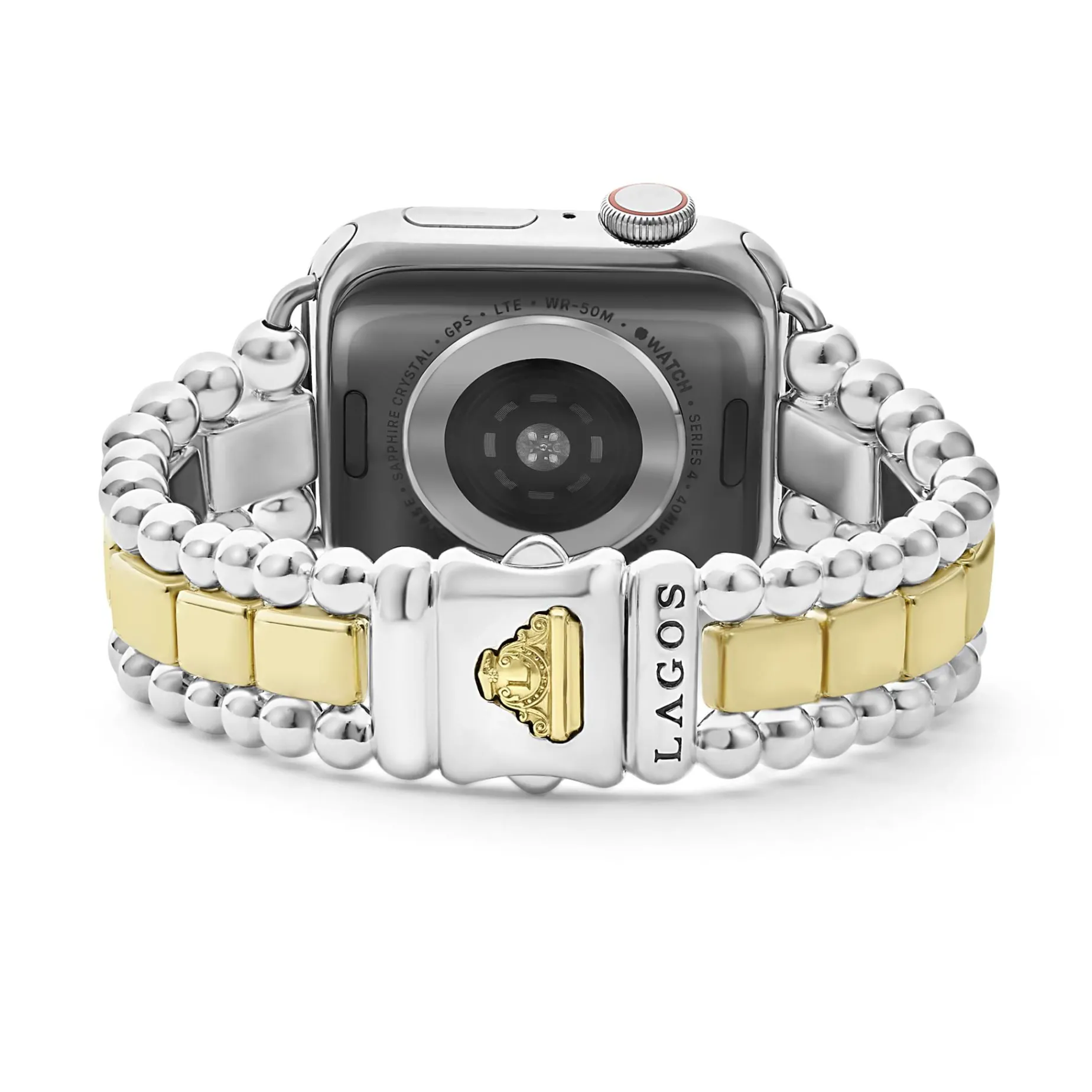 Watch Bracelets<LAGOS 18K Gold And Sterling Silver Single Diamond Watch Bracelet-38-45Mm