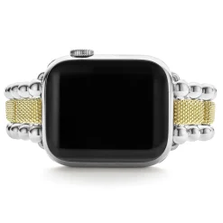 Watch Bracelets<LAGOS 18K Gold And Sterling Silver Caviar Beaded Watch Bracelet-38-45Mm