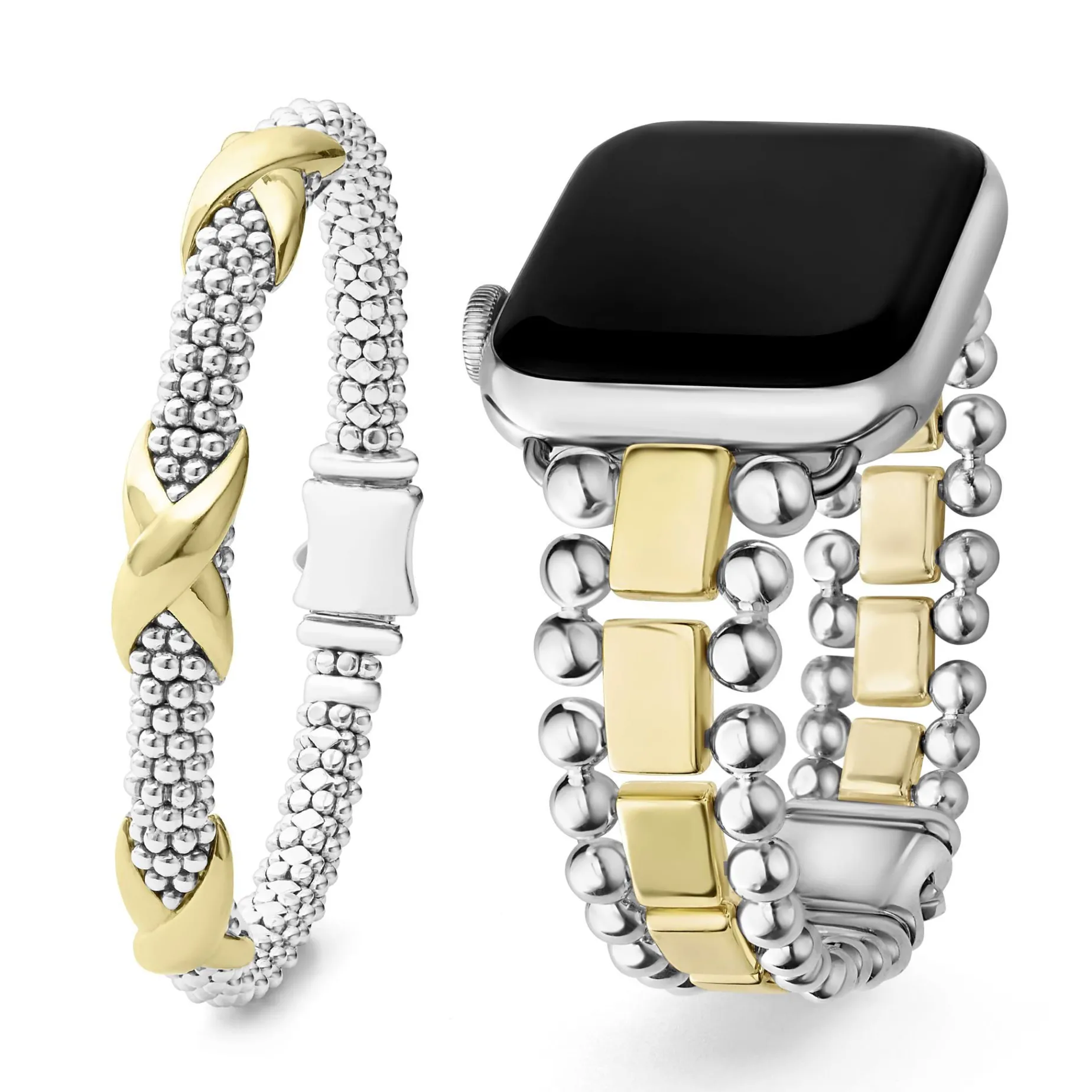 Two-Tone<LAGOS 18K Gold And Sterling Silver Smart Caviar Gift Set