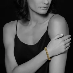 Gold<LAGOS 18K Gold Bead Bracelet