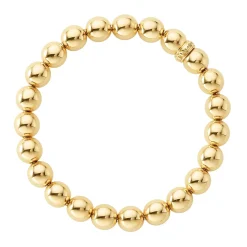 Gold<LAGOS 18K Gold Bead Bracelet | 8Mm