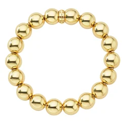 Gold<LAGOS 18K Gold Bead Bracelet 12Mm