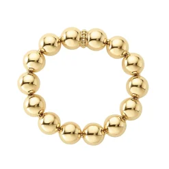 Gold<LAGOS 18K Gold Bead Bracelet 15Mm