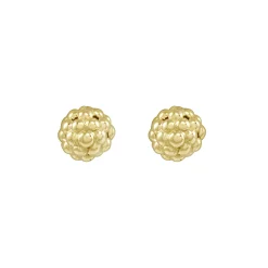Gold<LAGOS 18K Gold Beaded Stud Earrings