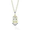 Gemstones<LAGOS 18K Gold Blue Sapphire And Diamond Chandelier Necklace