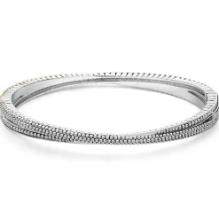 Bangles<LAGOS 18K Gold Caviar And Diamond Bangle