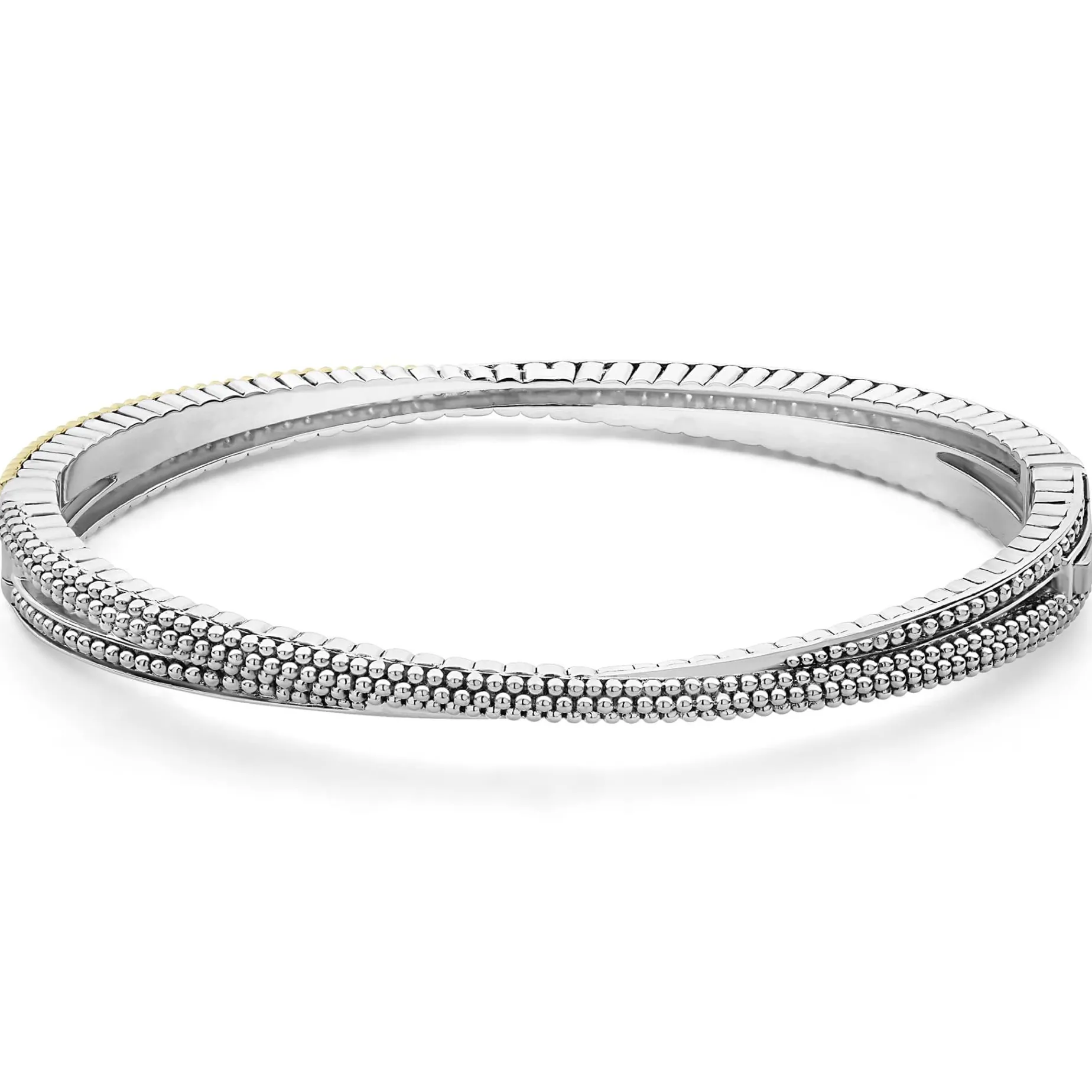 Diamonds<LAGOS 18K Gold Caviar And Diamond Bangle