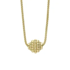 Caviar Necklaces<LAGOS 18K Gold Caviar Ball Pendant Necklace
