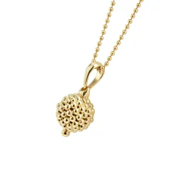 Gold<LAGOS 18K Gold Caviar Beaded Pendant Necklace