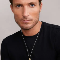 Amulets<LAGOS 18K Gold Caviar Beaded Skull Amulet