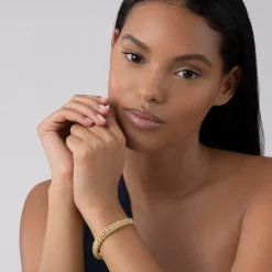 Gold<LAGOS 18K Gold Caviar Bracelet | 9Mm