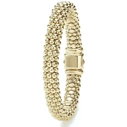 Gold<LAGOS 18K Gold Caviar Bracelet | 9Mm