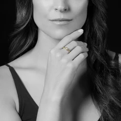 Gold<LAGOS 18K Gold Caviar Diamond Ring