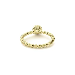 Gold<LAGOS 18K Gold Caviar Diamond Ring