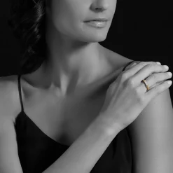 Gold<LAGOS 18K Gold Caviar Diamond Stacking Ring