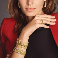 Gold<LAGOS 18K Gold Caviar Drop Earrings