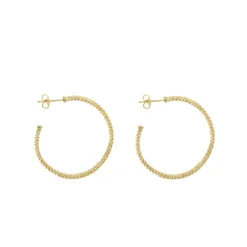 Gold<LAGOS 18K Gold Caviar Hoop Earrings