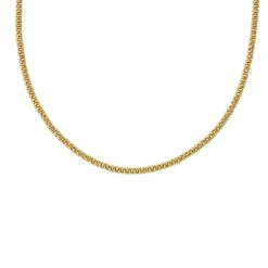 Gold<LAGOS 18K Gold Caviar Necklace 3Mm