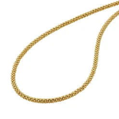 Gold<LAGOS 18K Gold Caviar Necklace 3Mm