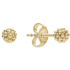 Caviar Earrings<LAGOS 18K Gold Caviar Stud Earrings
